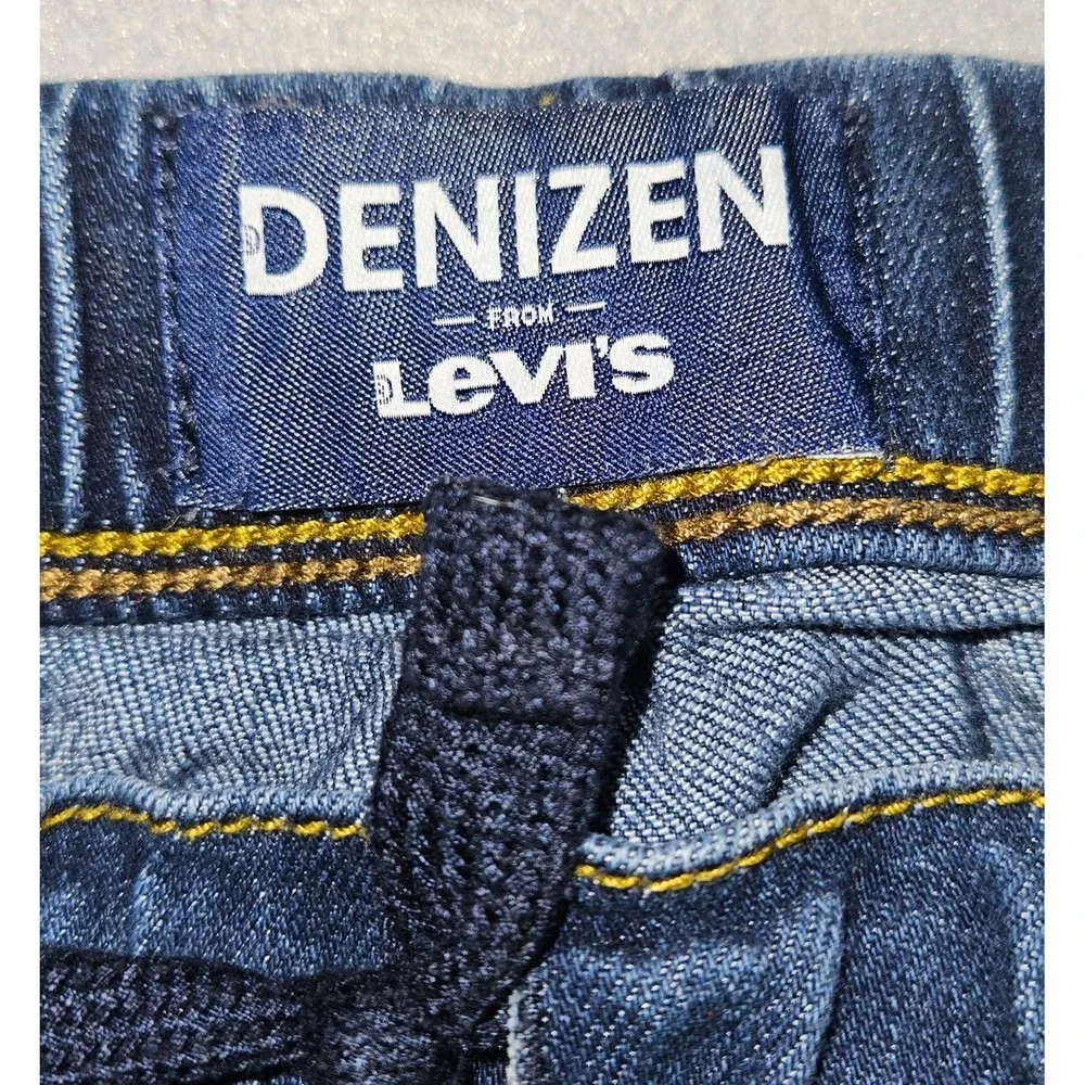 Denizen from Levis Boys Jeans Size 8 Regular Blue Denim Elastic Drawstring Waist
